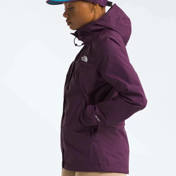 The North Face Women's Novelty Antora Rain Windwall DryVent Hoodie Jacket Purple - Picture 5 of 8